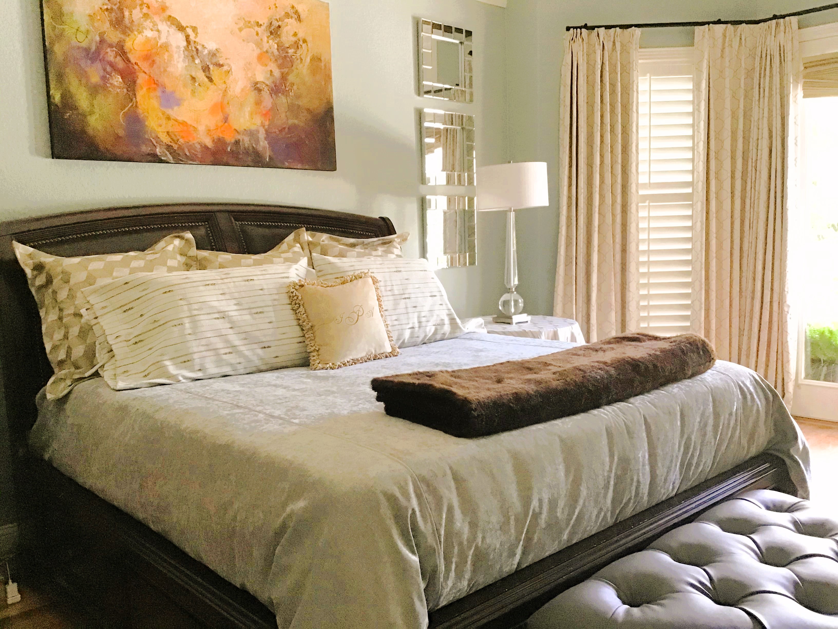 Stylish Pillows and Bedding from Houston Draperies