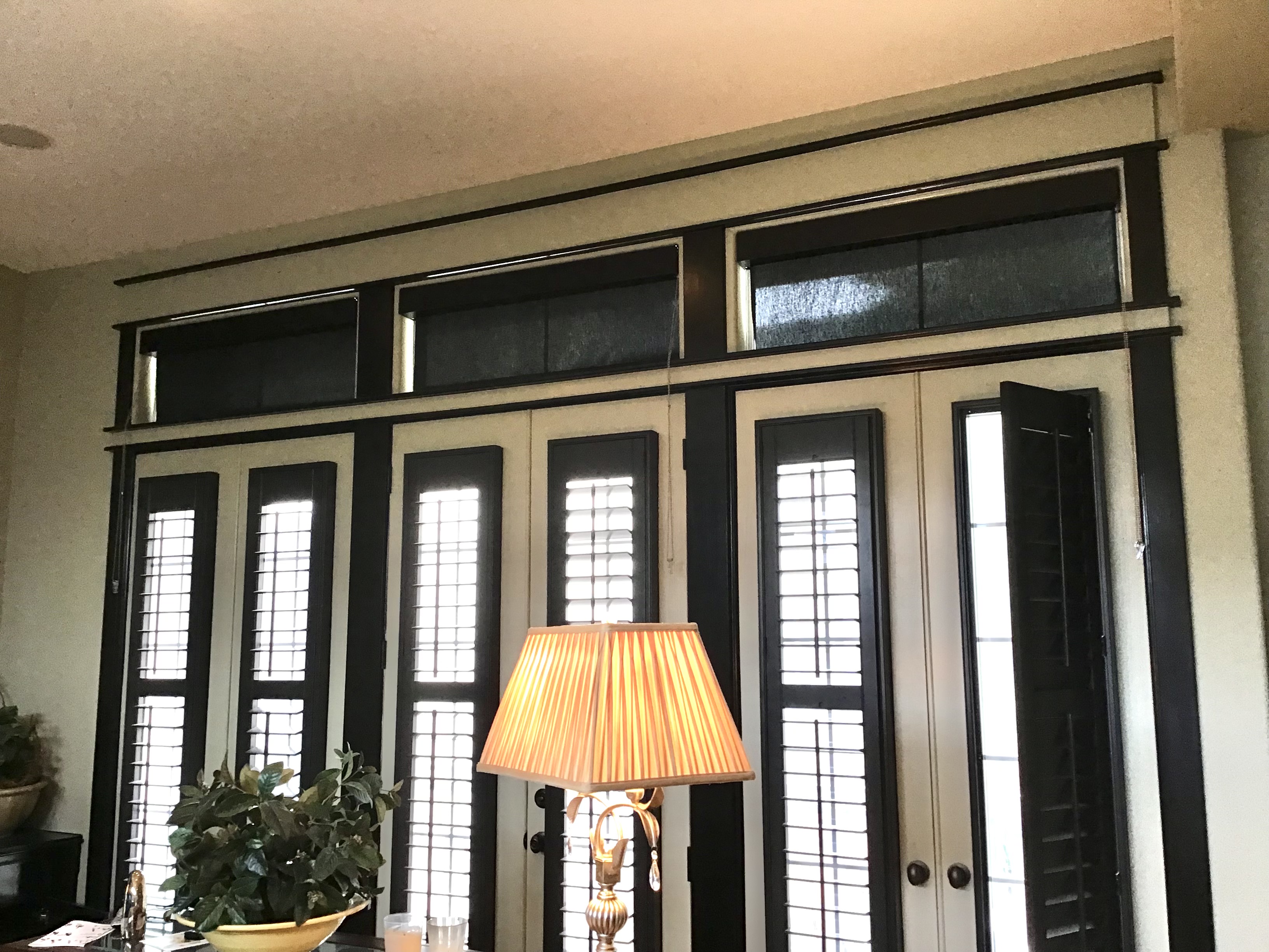 Custom Shutters Installed by Houston Draperies